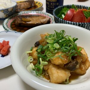 甘く煮込んで☆鶏胸肉と椎茸のみぞれ煮